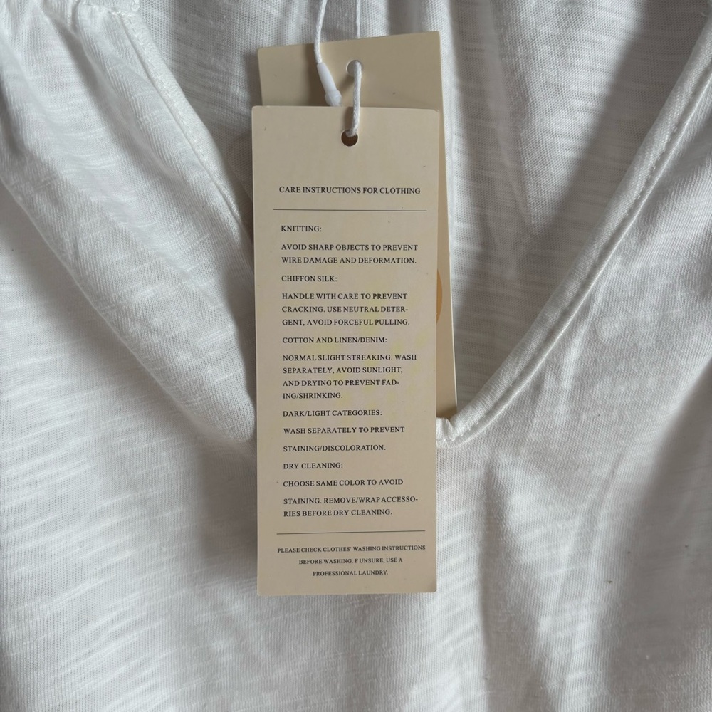 White Ruffled Sleeve Top - Picture 6 of 6